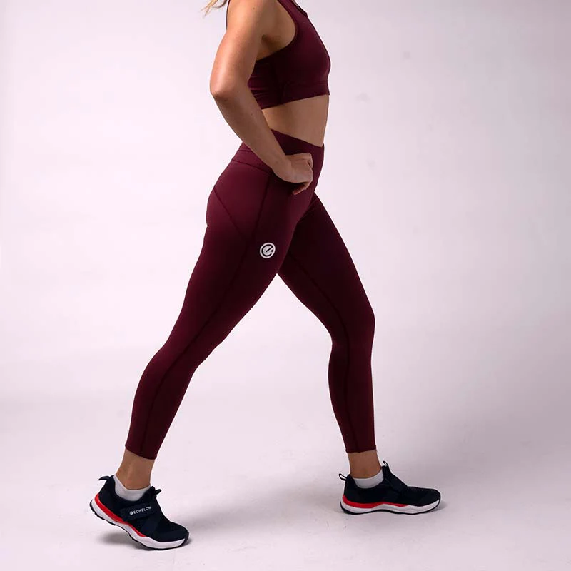 Move Leggings - Maroon - Image 4