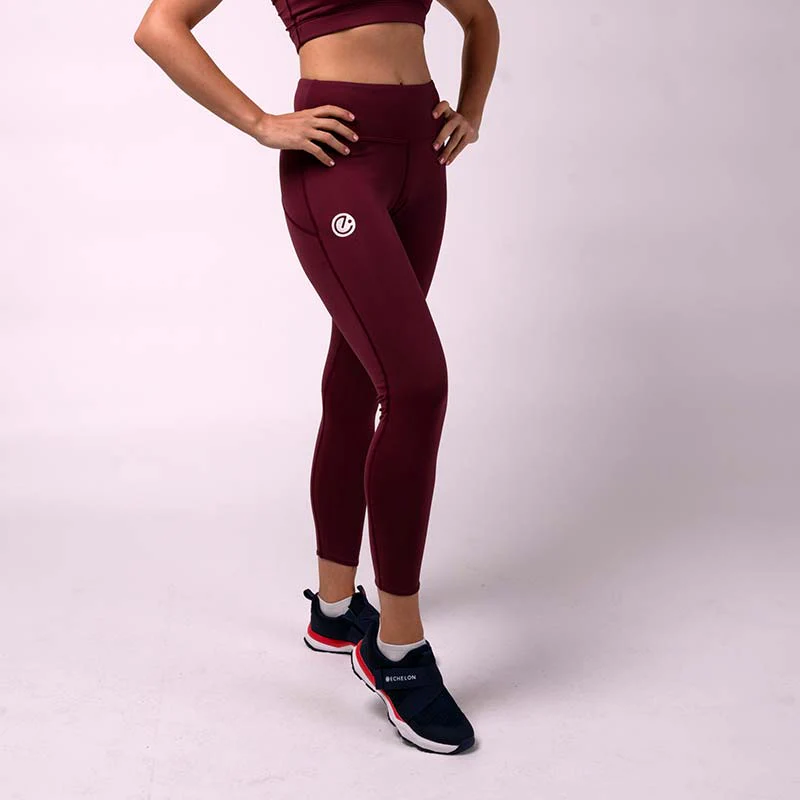 Move Leggings - Maroon - Image 7